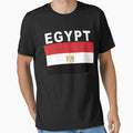 Egyptian Distressed Flag Egypt Soccer Shirt by merchhost