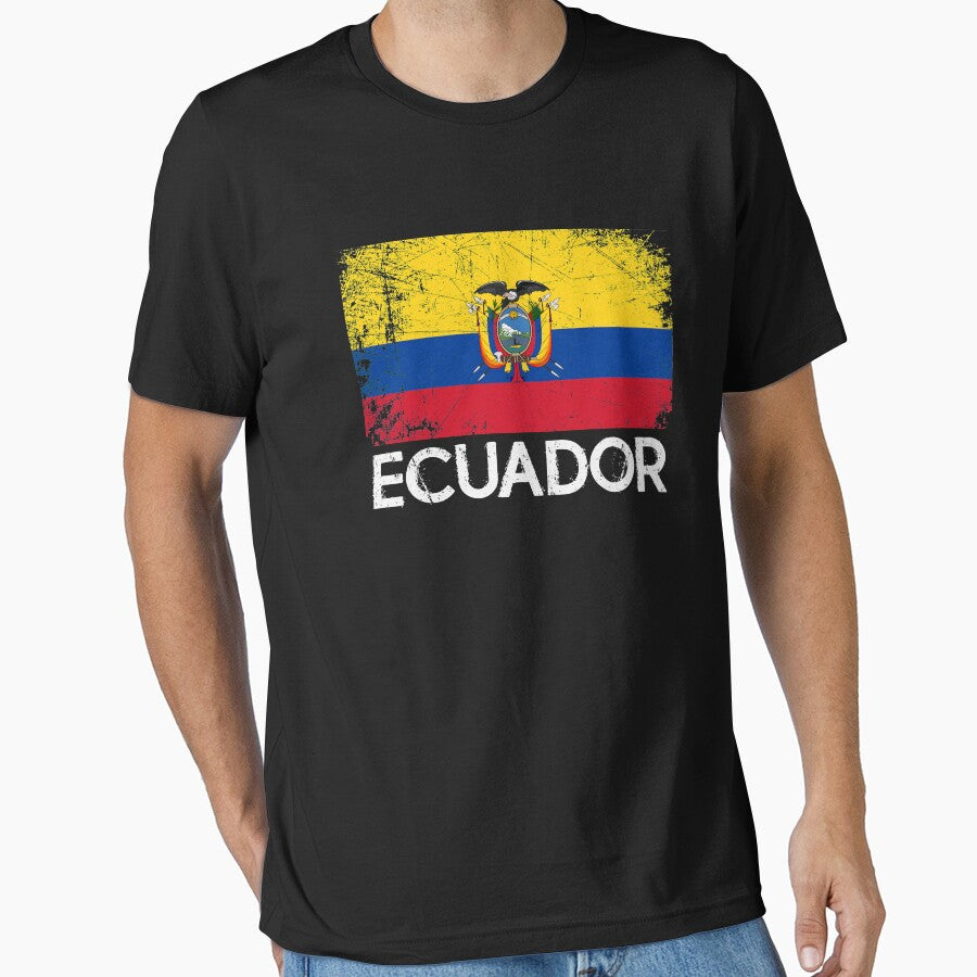 Ecuadorian Flag Design | Vintage Made In Ecuador Gift by melsens