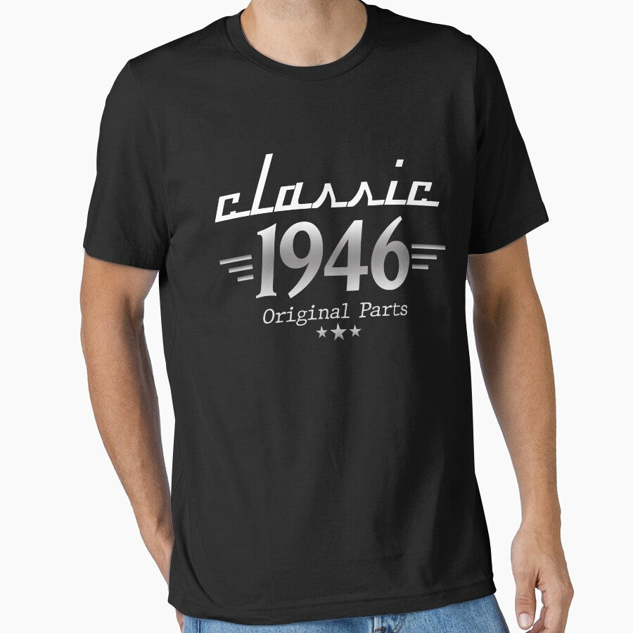 1946 Classic Car 80th Birthday Gift Distressed Design by FernaRoje