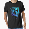 Grunge Soccer 67 Six Seven Splash Shirt by LashondaGreen89