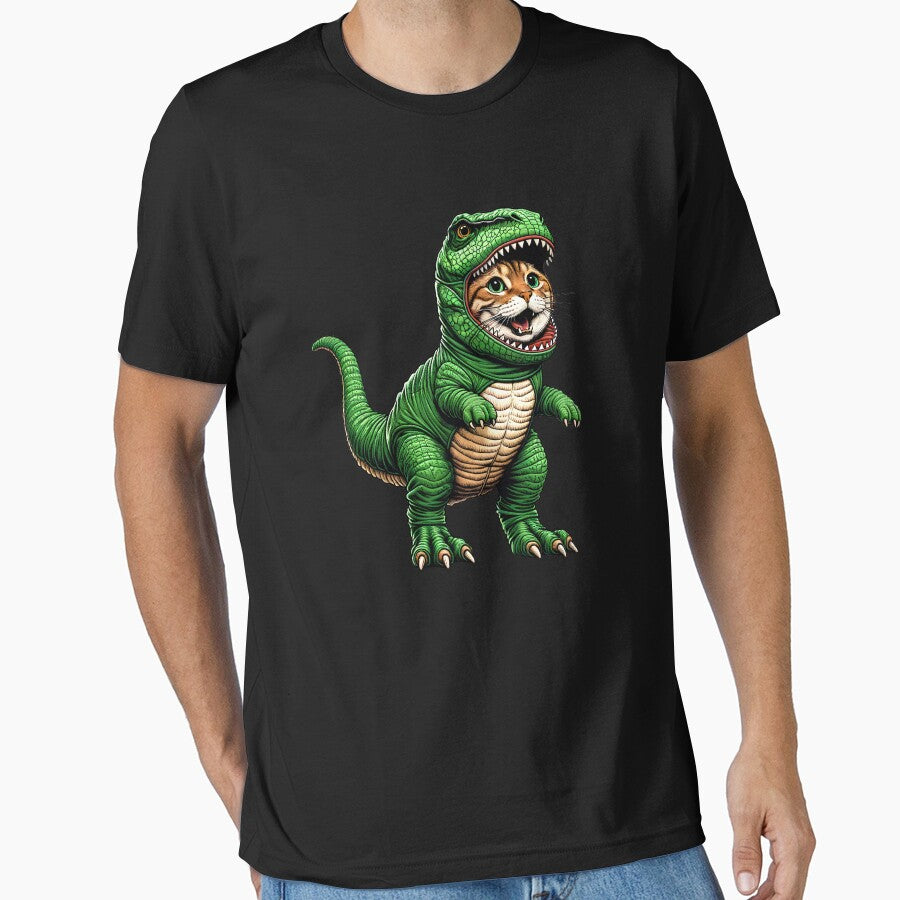 Cat Wearing Dinosaur Outfit Funny Kitten Lover by Kimberley King Art  King Art