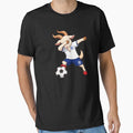 England GOAT Soccer Player Dabbing – Funny England Football Mascot Cartoon Art by BrainBubbleArt