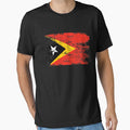 East Timor Shirt Gift Country Flag Patriotic Travel Asia Light by threadsmonkey