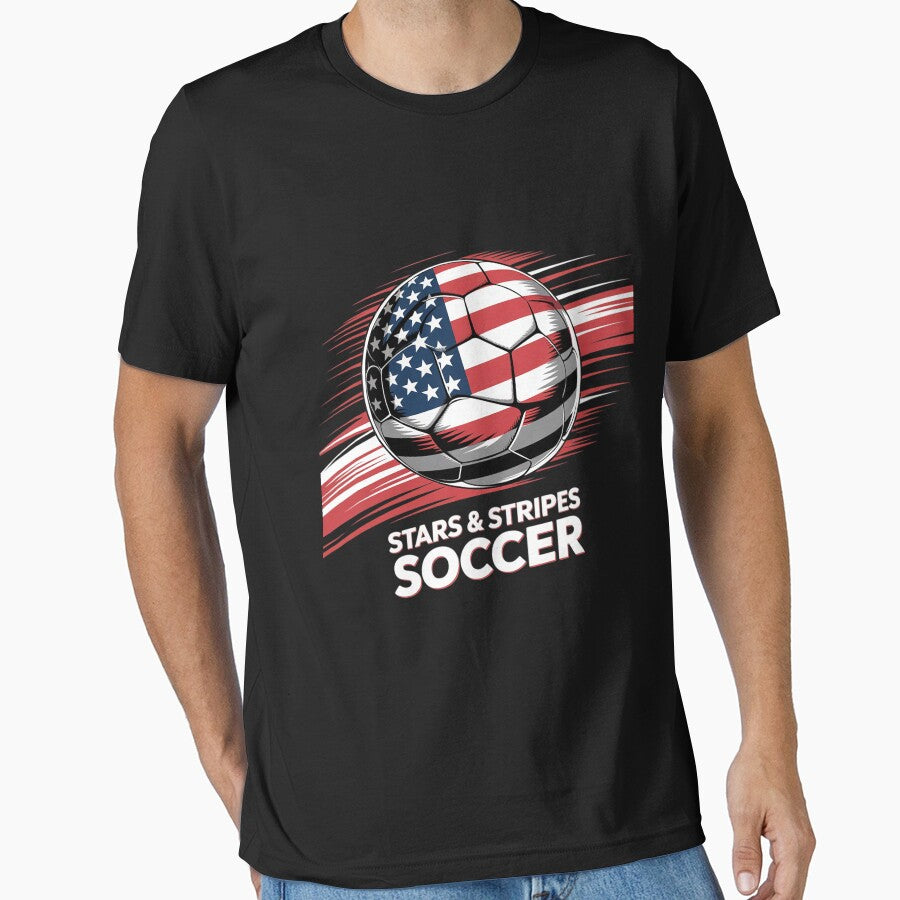 American Flag on Soccer Ball by KonstanKoraner