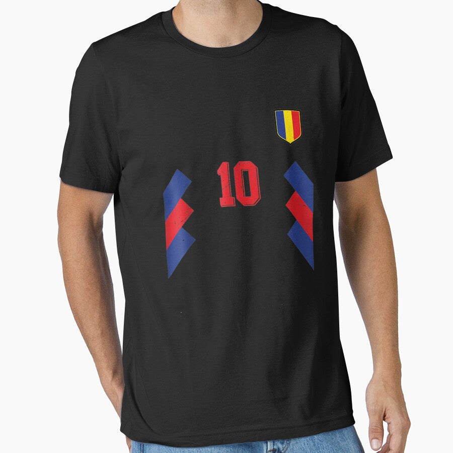 Retro Romania Soccer Jersey Romanian Football by scirarmav