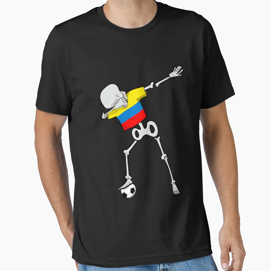 Dabbing Soccer Football Skeleton Colombia by melsens