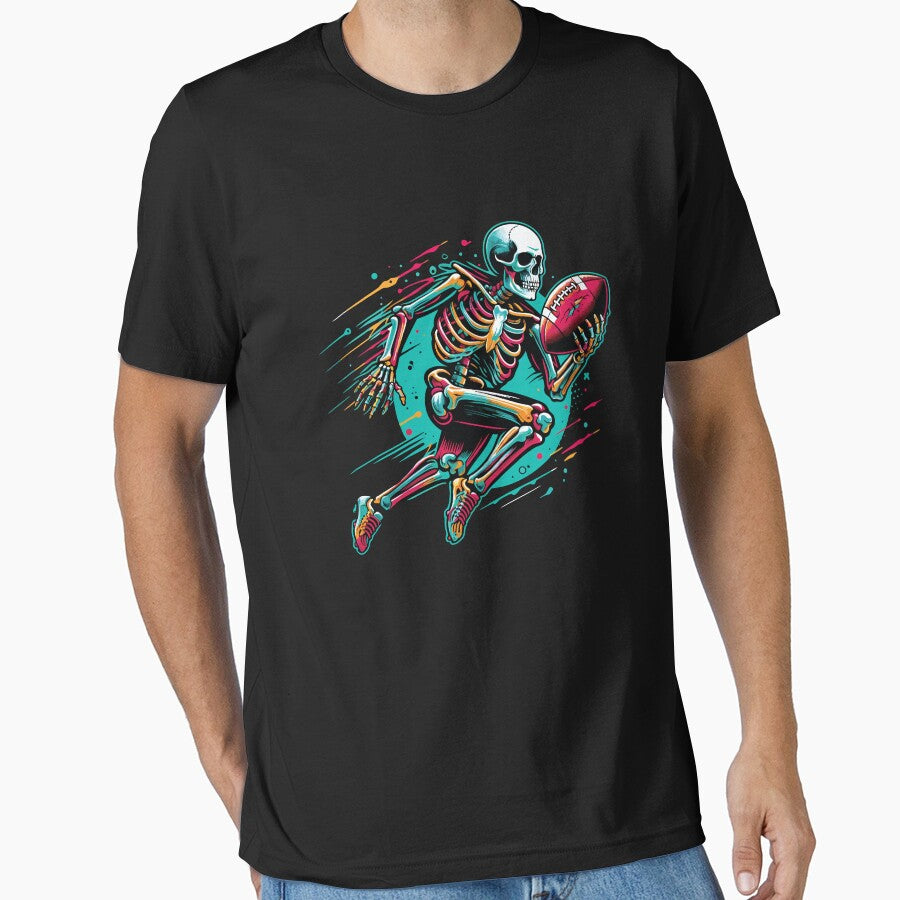 American Football Skeleton Football Player Halloween Spooky by Naciri01
