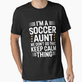 Keep Calm Soccer Aunt Aunts Auntie Gifts by GalaFunny