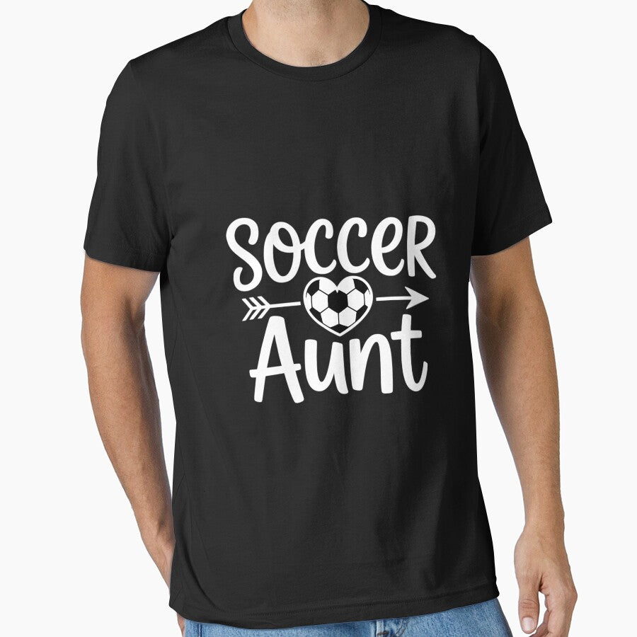 Soccer Aunt Heart Sport Lover Auntie Mother's Day by JonathalIngham
