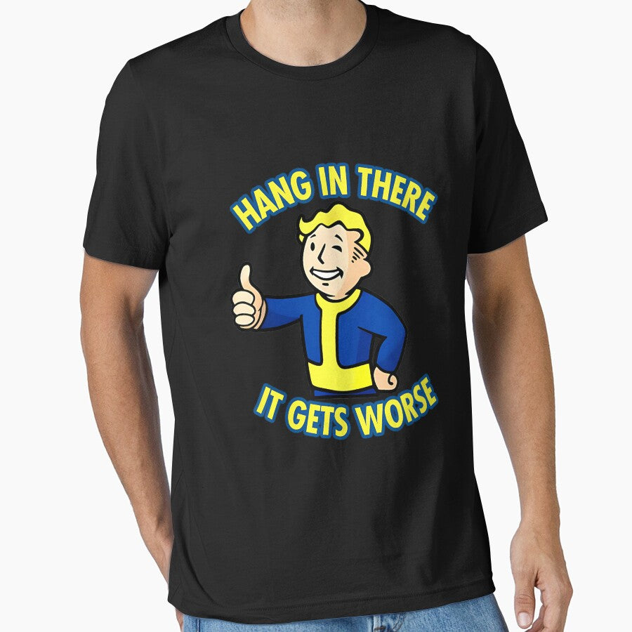 Hang In There It Gets Worse Sarcastic Humor by freelancerdpro