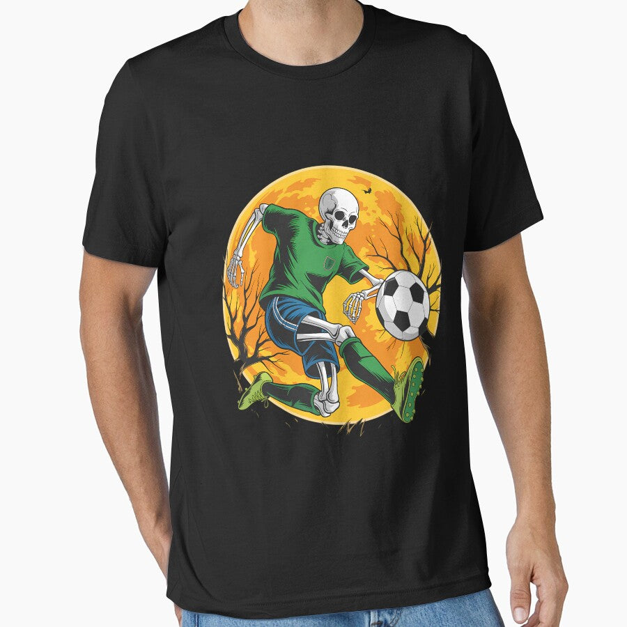 Soccer Skeleton Halloween Football Spooky Boys Soccer Player by Sunset4Bones