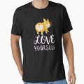 Love Yourself - Cute Dog Self Care Reminder by jacks-tees