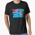 Fiji Shirt Gift Country Flag Patriotic Travel Oceania Light by threadsmonkey