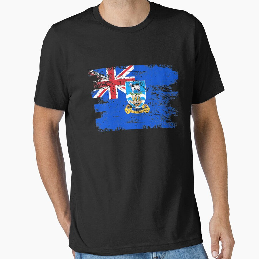 Falkland Islands Flag Gift Country Patriotic Travel Shirt Americas Light by threadsmonkey