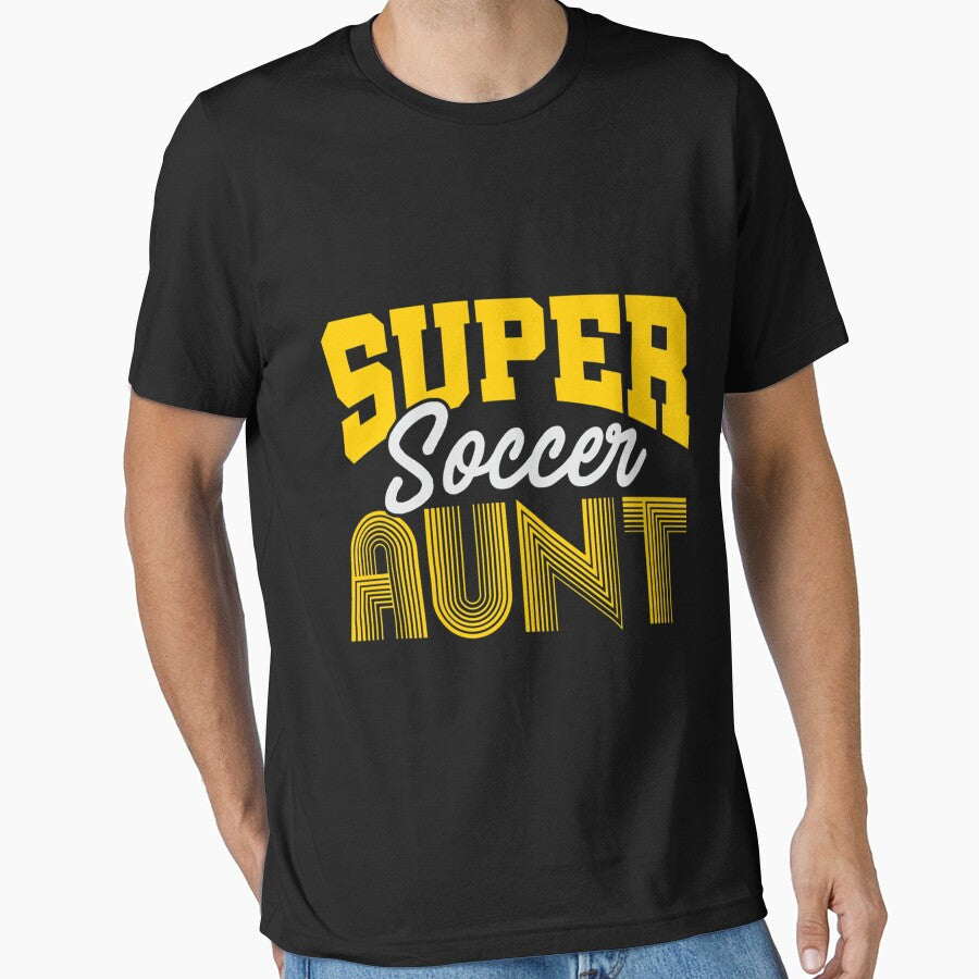 Super Soccer Aunt Fitted Scoop T-Shirt by amiyacunni