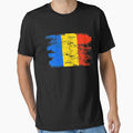 Romania Gift Country Flag Patriotic Travel Shirt Europe Light by threadsmonkey