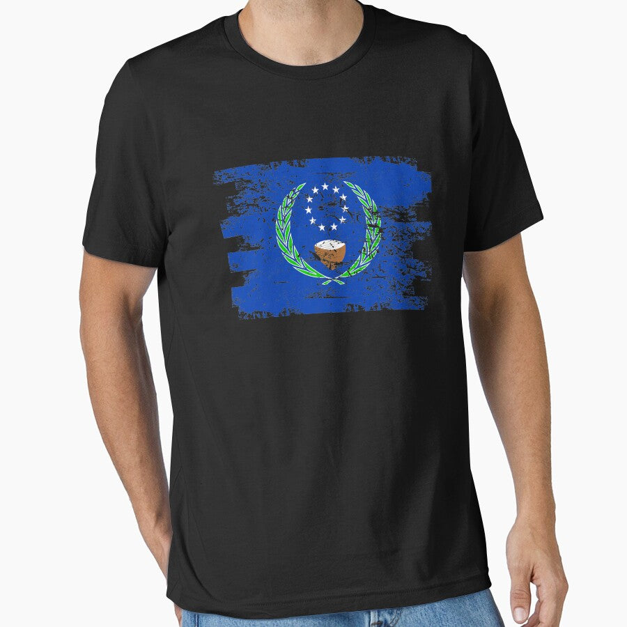 Pohnpei Shirt Gift Country Flag Patriotic Travel Oceania Light by threadsmonkey