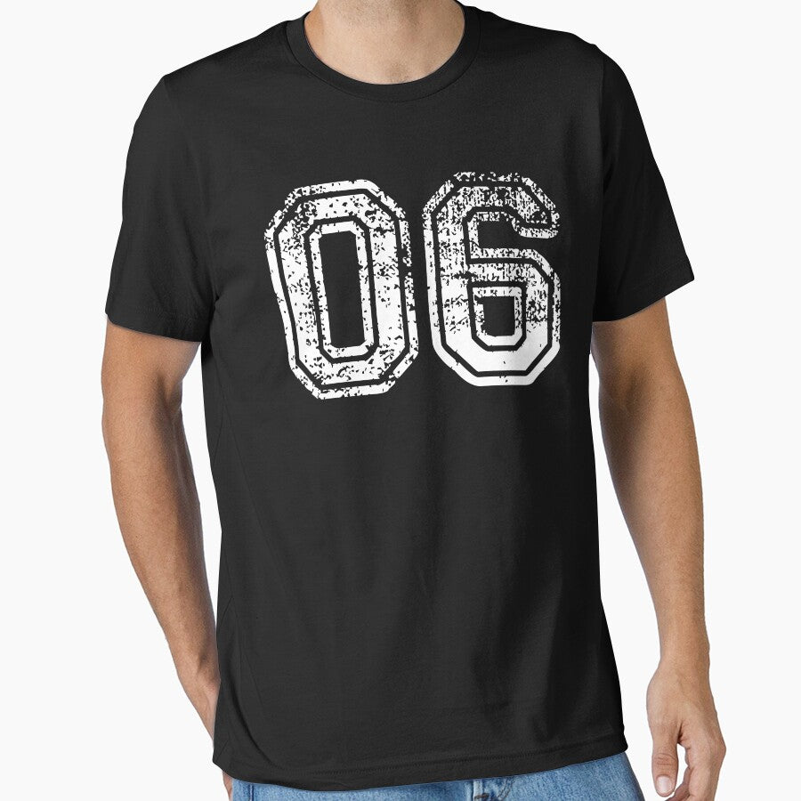 Sport Team Jersey 06 T Shirt Football Soccer Baseball Hockey Basketball Six 6 06 Number by arcadetoystore