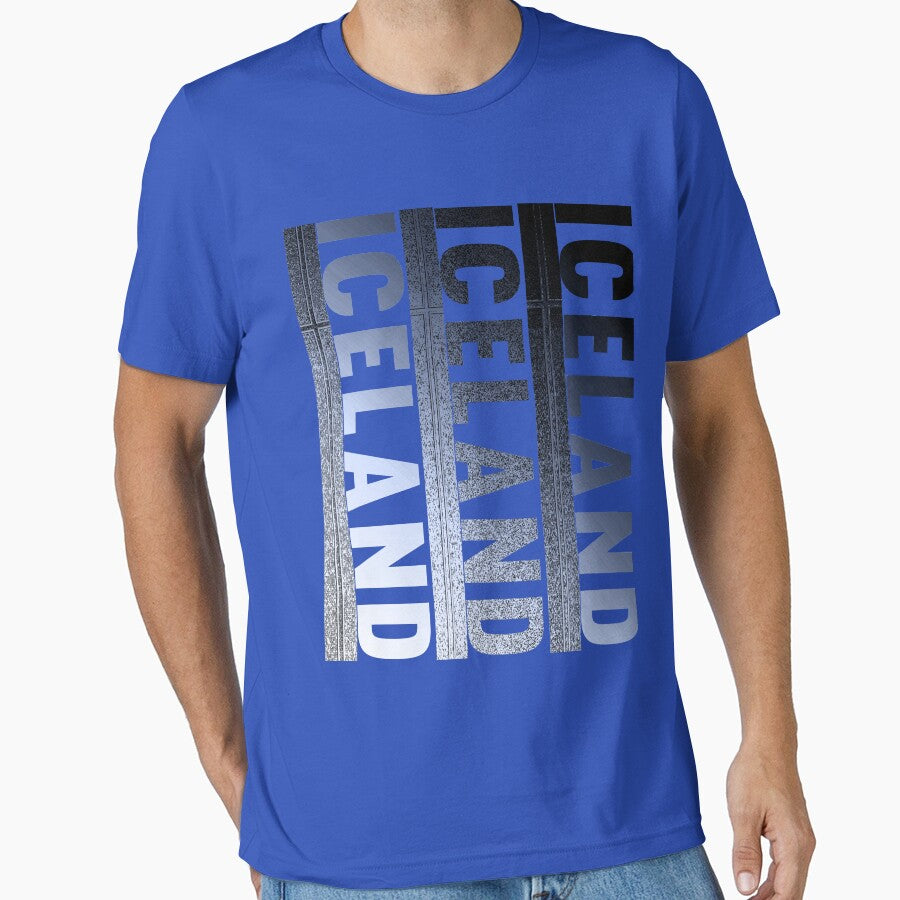 Iceland National Retro Football Fan Style by merchhost