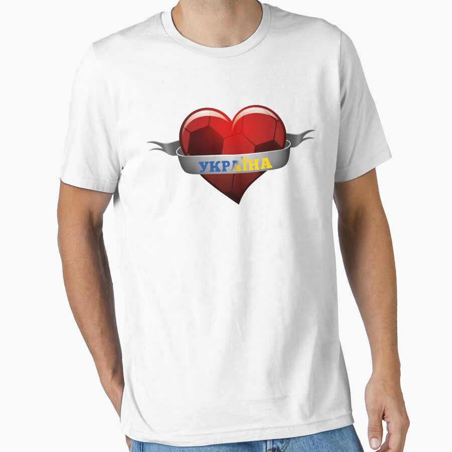 Україна Ukraine soccer heart by MarlowLoom