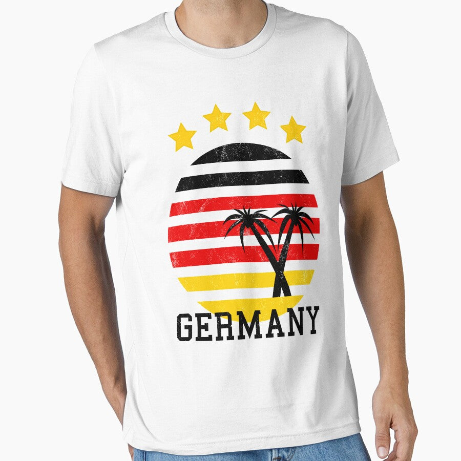 Germany Soccer Team Vintage Sunset Fanshirt by sprshrts