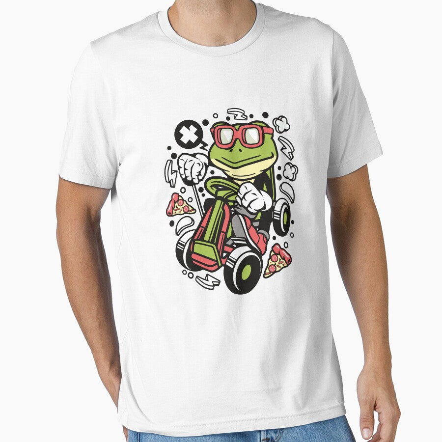 Cottagecore Aesthetic Frog Playing Banjo on Mushroom Cute by BOUBOULE2022