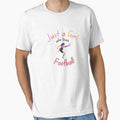 Love Football Soccer shirt gift for daughter, mom, girlfriend by dave-elf