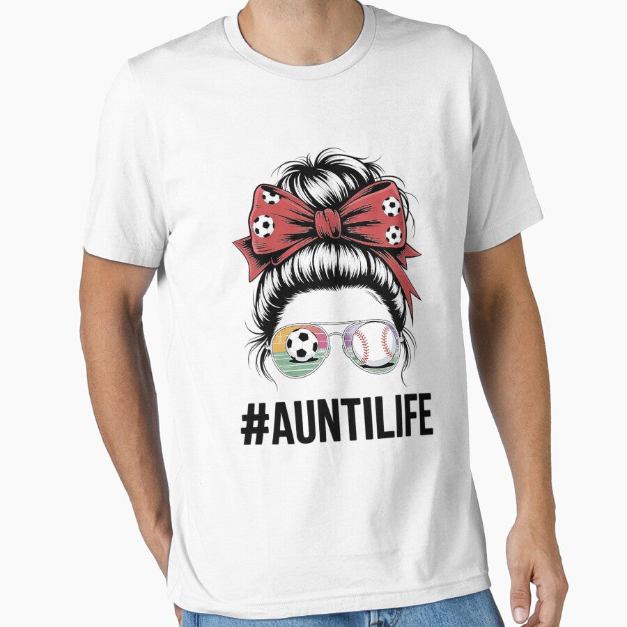 Aunt Life Softball Baseball and Soccer Auntie Mothers Day by MatthewJordas