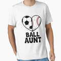 Ball Aunt Heart Soccer Baseball Aunt by Dakarothill