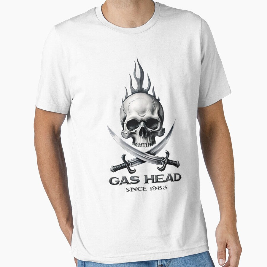 gas head skull and swords by JasonTrivettart