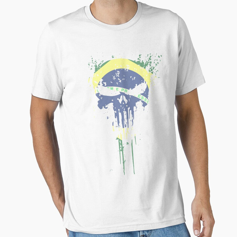 Brazil Flag  Skull design by AEGMEDIA