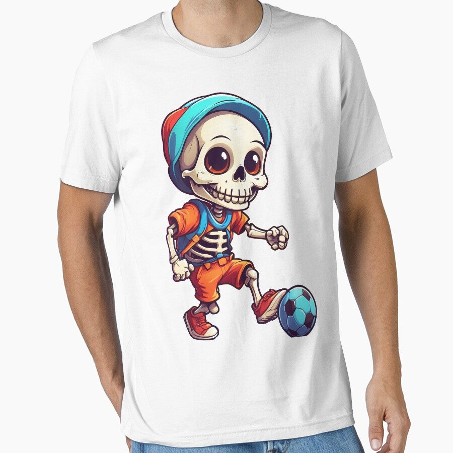 skull playing football by wplamkung