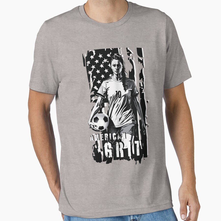 American Grit Womens Soccer US Flag by AXENT Designs