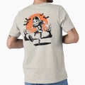 Skeleton Football Player with Bat Halloween Party gift by waterloop