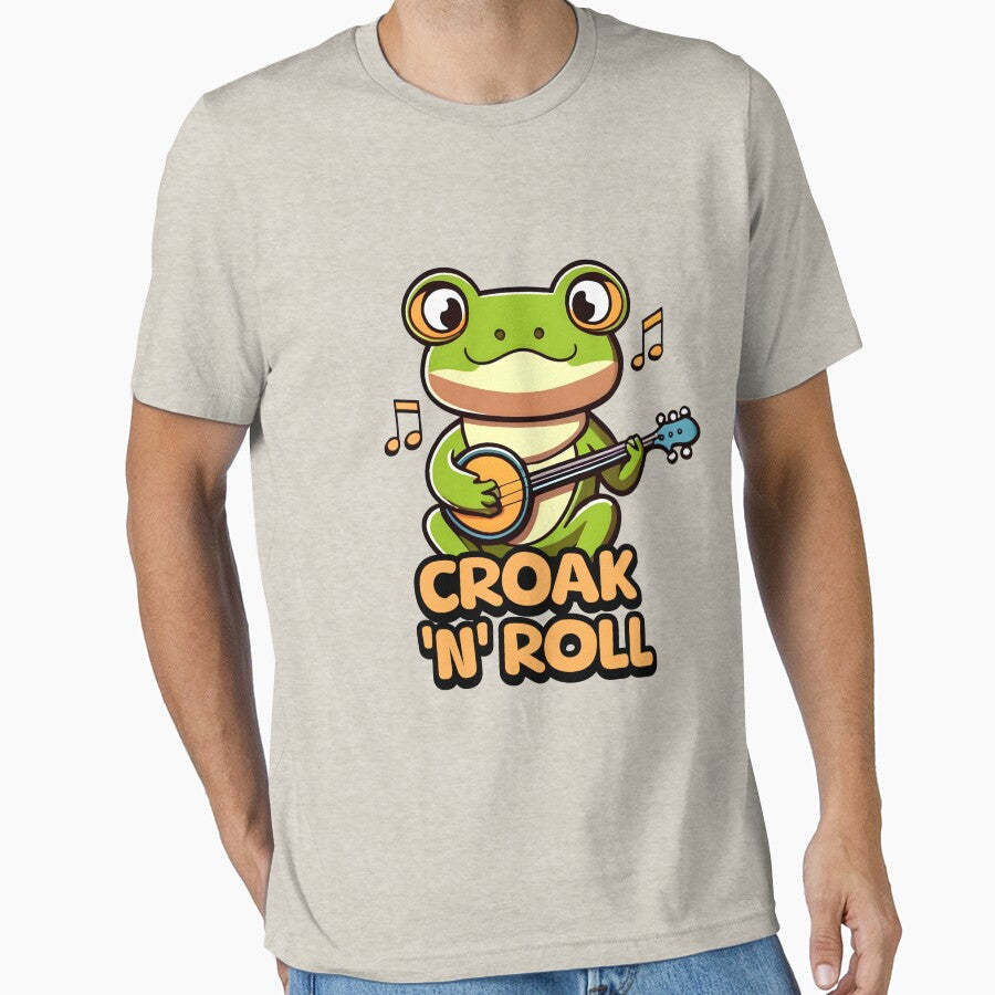 Croak 'N' Roll! Cute Banjo Frog by PMCreative