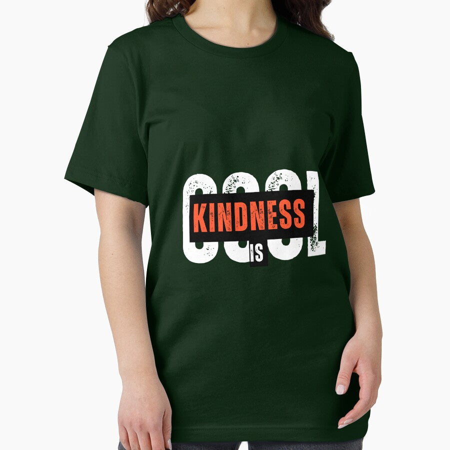 Kindness Is Cool – Positive Social Message Tee by EcoArtTees