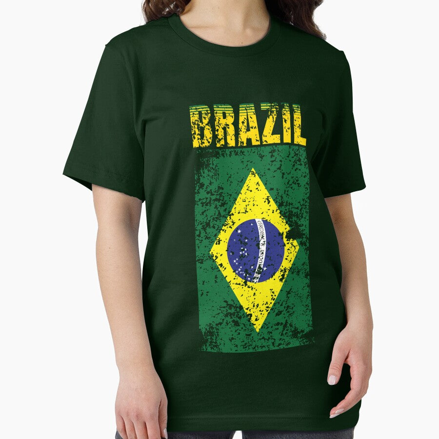 Brazil Flag Support For Men Women Distressed by JooArtPrints  ★★★★★