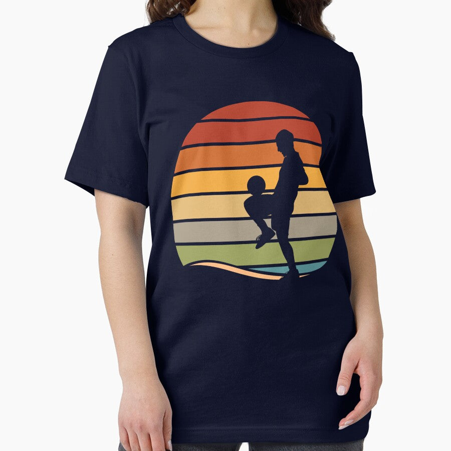 Retro Vintage Soccer Player Sunset Graphic #p72 by EllaCarrollEC
