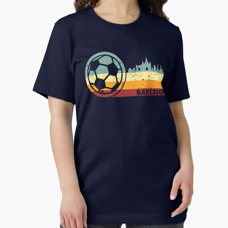 Barcelona Soccer - Vintage Retro by Whimsical  Thinker