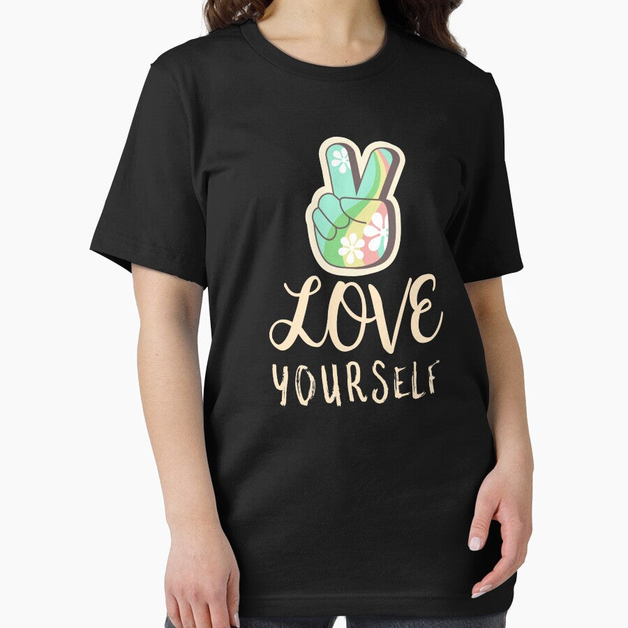 Love Yourself - Cute Peace Self Care Reminder by jacks-tees