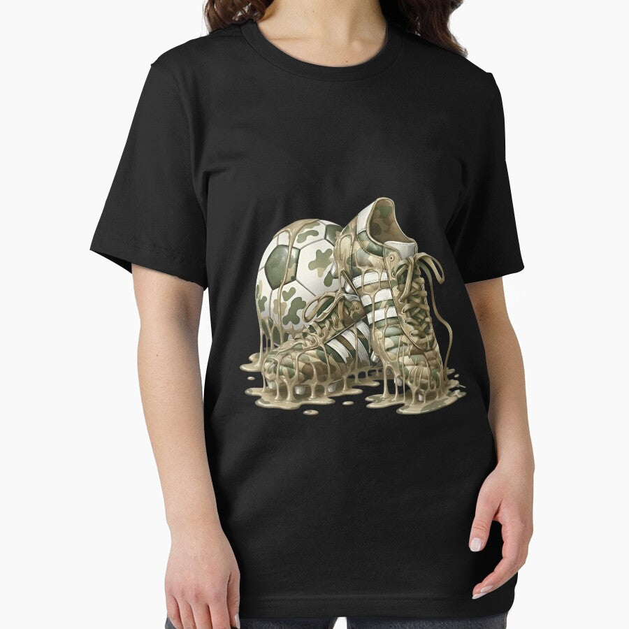 Melting Camo Soccer Cleats Graphic Tee by LashondaGreen89