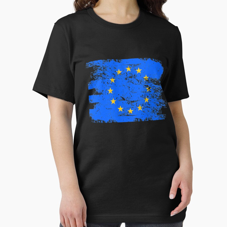 European Community Gift Country Flag Patriotic Travel Shirt Europe Light by threadsmonkey