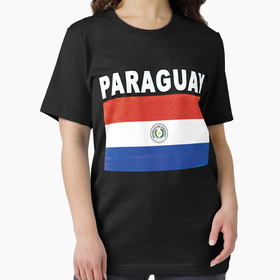 Paraguay Distressed Flag Soccer Theme by merchhost