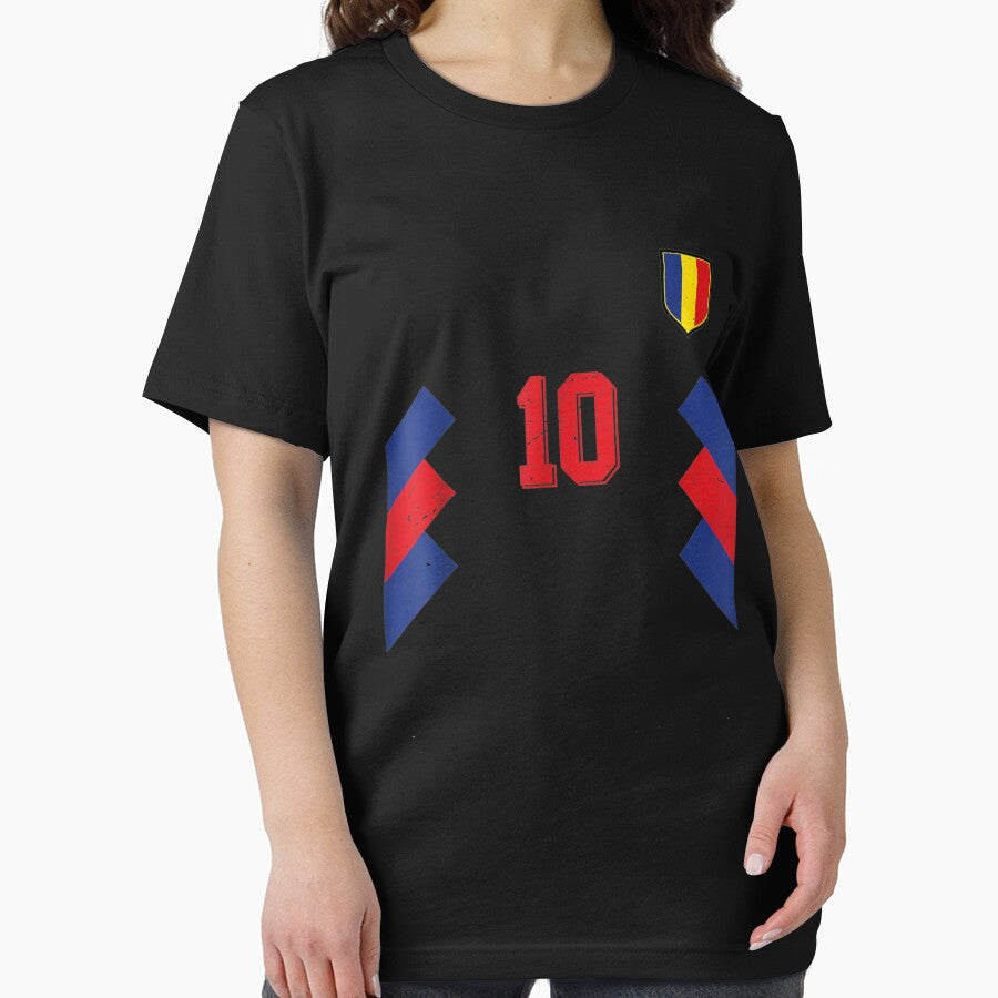 Retro Romania Soccer Jersey Romanian Football by scirarmav