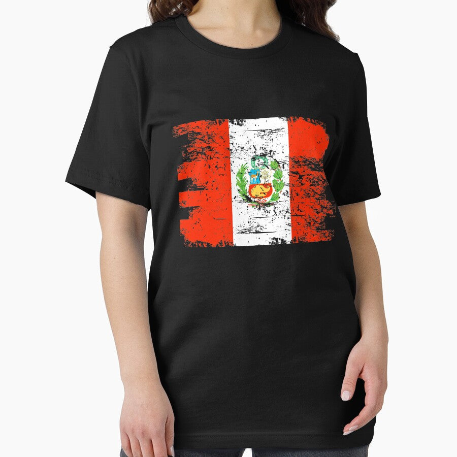 Peru Flag Gift Country Patriotic Travel Shirt Americas Light by threadsmonkey