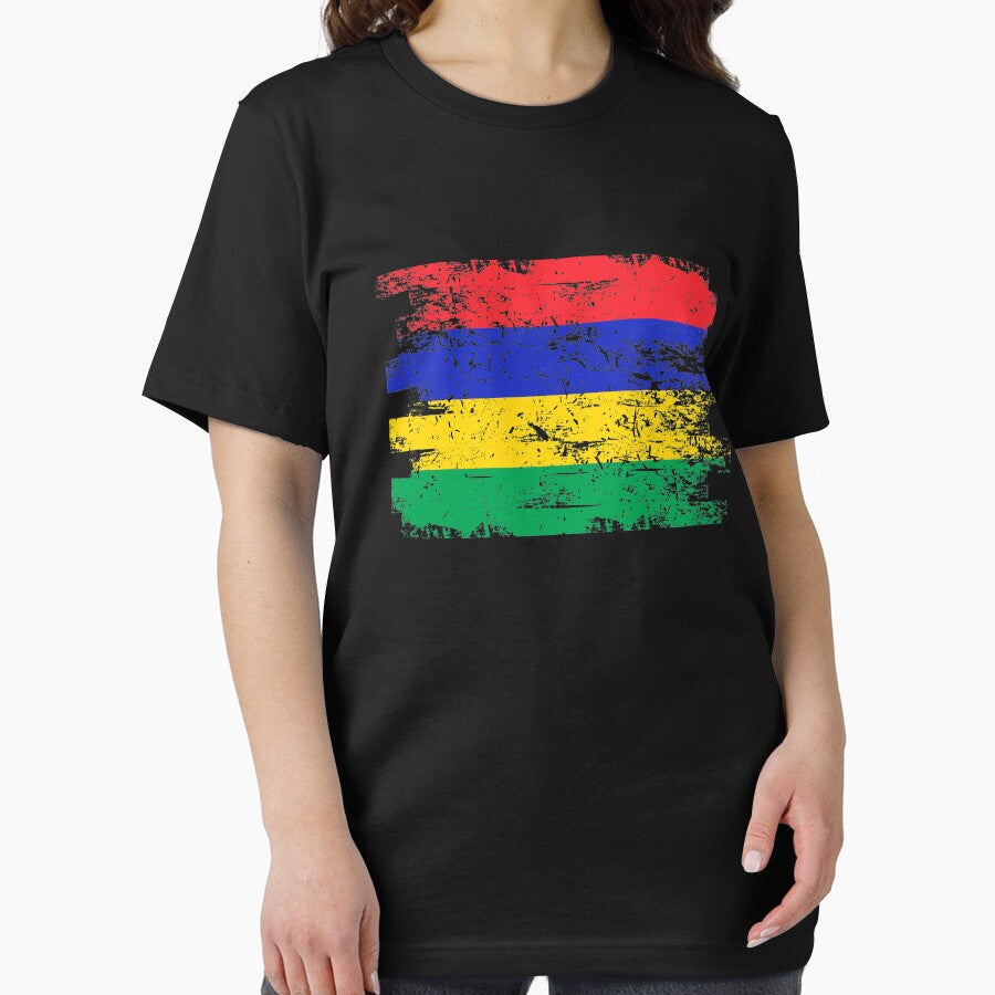 Mauritius Shirt Gift Country Flag Patriotic Travel Africa Light by threadsmonkey