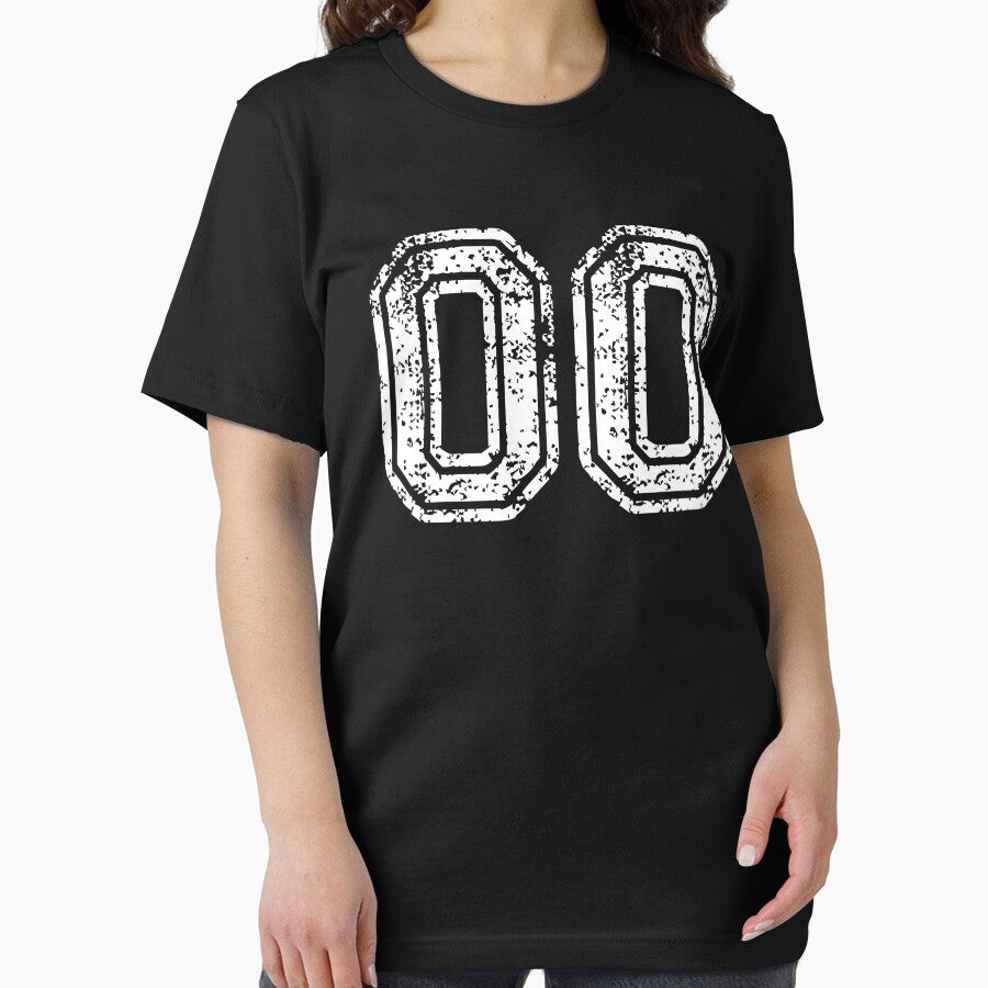 Sport Team Jersey 00 T Shirt Football Soccer Baseball Hockey Double Basketball Double Zero oo OO Number by arcadetoystore