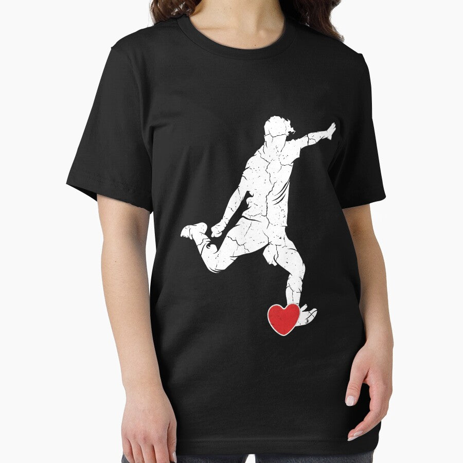 Soccer Player Kicking Heart – Grunge Style by LashondaGreen89