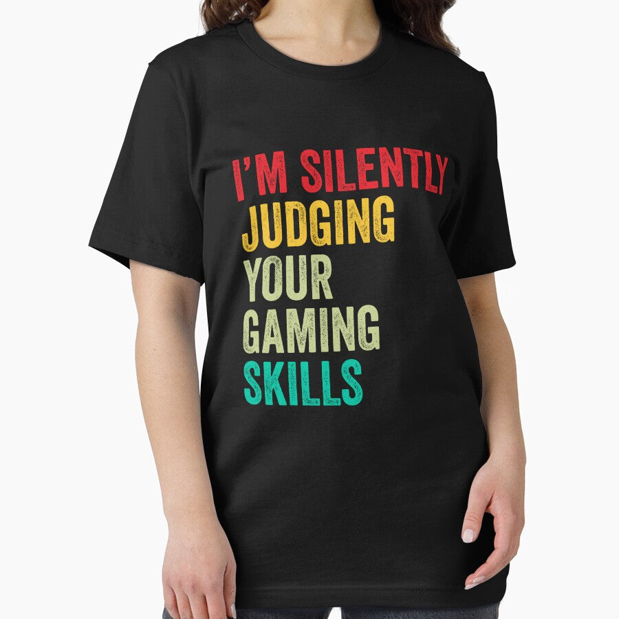 Gaming Lovers Gift, Funny I'm Silently Judging Your Gaming Skills by vzrnmichsudops