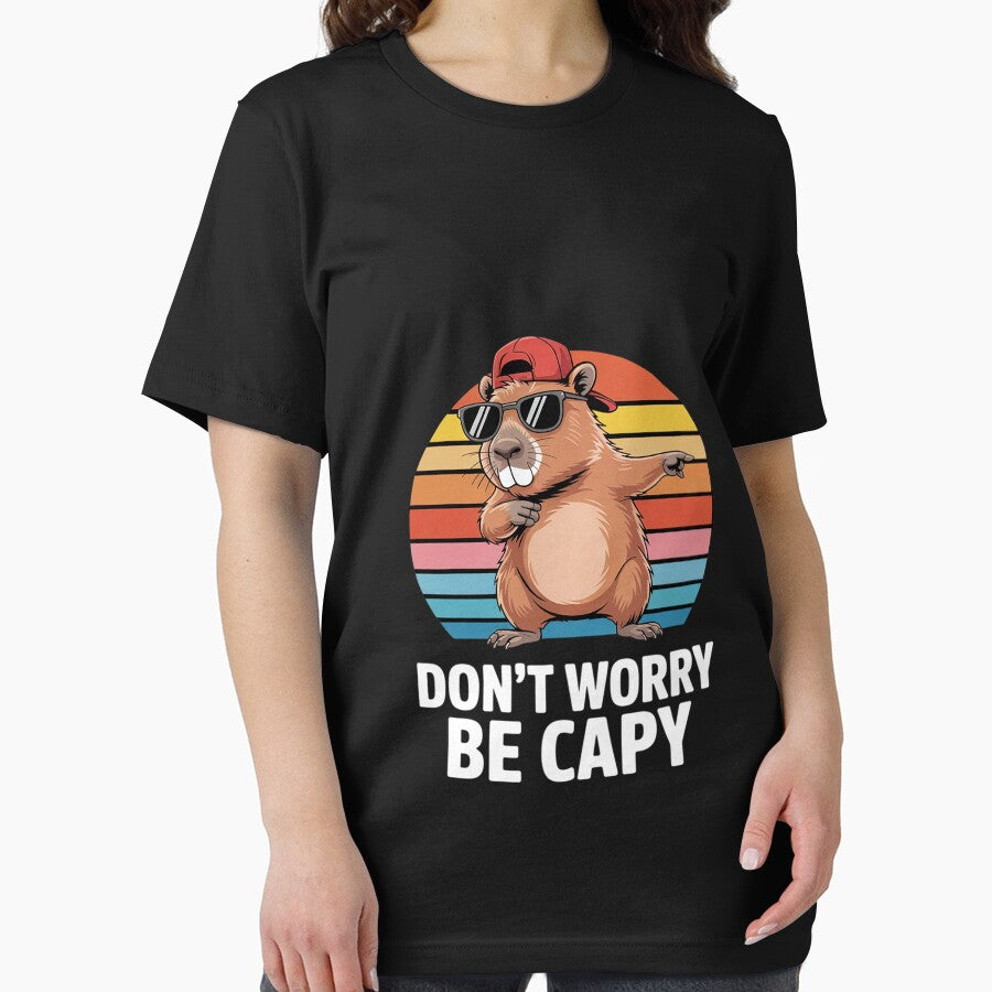 Dont Worry Be Capy Rodent Capybara Men Women by FadeOfThrone